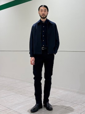 「ビジネスカジュアル」｜室川さん（メンズ・178cm）の秋コーディネート