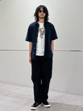 室川さん(メンズ・178cm)の夏コーディネート