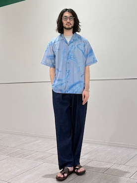 室川さん(メンズ・178cm)の夏コーディネート