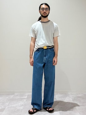 「SHIPS（シップス）のアイテム」を使った、室川さん（メンズ・178cm）の夏コーディネート