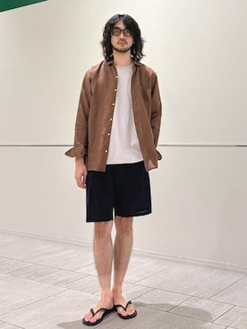 室川さん(メンズ・178cm)の夏コーディネート