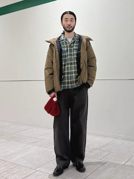 室川さん(メンズ・178cm)の冬コーディネート