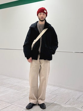 室川さん(メンズ・178cm)の冬コーディネート