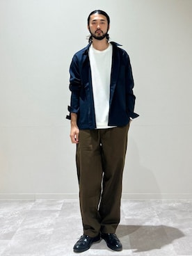 「SHIPS（シップス）のアイテム」を使った、室川さん（メンズ・178cm）の秋コーディネート