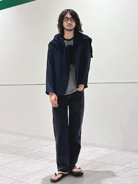 室川さん（メンズ・178cm）の夏コーディネート