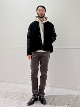 「SHIPS」｜室川さん（メンズ・178cm）の秋コーディネート