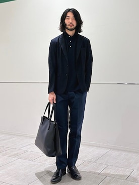 「シップス カラーズ」｜室川さん（メンズ・178cm）の夏コーディネート