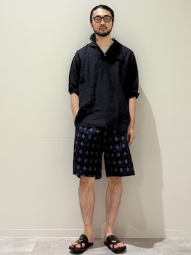 室川さん（メンズ・178cm）の夏コーディネート