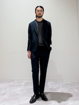 「SHIPS（シップス）のアイテム（トップス）」を使った、室川さん（メンズ・178cm）の春コーディネート