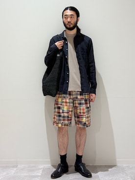 「SOUTHWICK（サウスウィック）のアイテム」を使った、室川さん（メンズ・178cm）の夏コーディネート