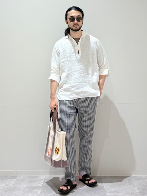 SHIPS Colors:〈接触冷感〉シルケット コットン クルーネック TEE◇