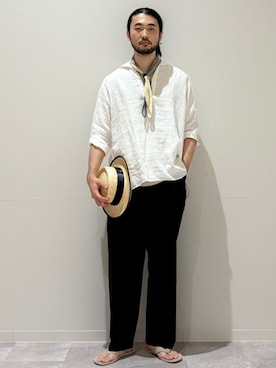 室川さん(メンズ・178cm)の夏コーディネート