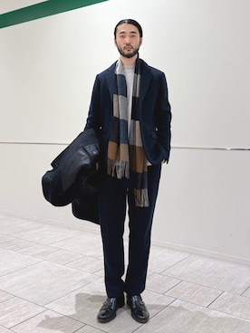 室川さん（メンズ・178cm）の冬コーディネート