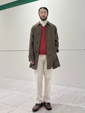 「SHIPS」｜室川さん（メンズ・178cm）の冬コーディネート