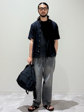 「SHIPS（シップス）のアイテム」を使った、室川さん（メンズ・178cm）の夏コーディネート