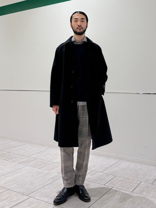 SHIPS Colors:ウール ミックス ロングコート（ステンカラーコート