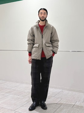 室川さん（メンズ・178cm）の冬コーディネート