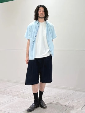 室川さん(メンズ・178cm)の夏コーディネート