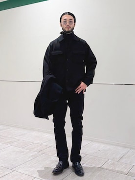 「SHIPS」｜室川さん（メンズ・178cm）の冬コーディネート