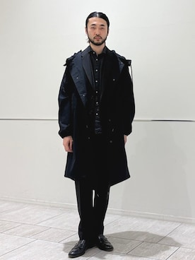 「SHIPS Colors（シップス カラーズ）のSHIPS Colors:〈洗濯機可能〉MULTI FUNCTION ジャケット(セットアップ可能)（スーツジャケット、ブラック系）」を使った、室川さん（メンズ・178cm）の春コーディネート