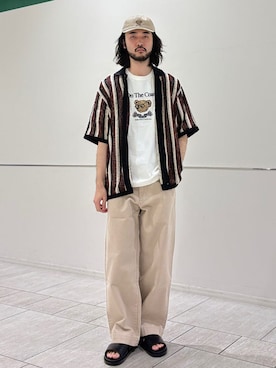 室川さん(メンズ・178cm)の夏コーディネート