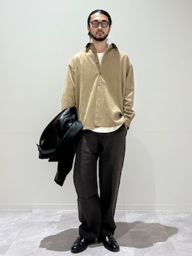 「SHIPS（シップス）のアイテム」を使った、室川さん（メンズ・178cm）の秋コーディネート