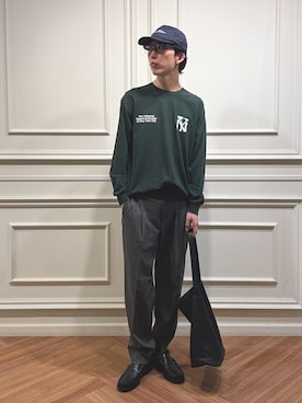 「アイテム（帽子）」を使った、うちだりょうさん（メンズ・178cm・20代）の秋コーディネート