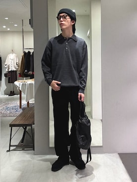 「アイテム（ニットキャップ/ビーニー）」を使った、うちだりょうさん（メンズ・178cm・20代）の秋コーディネート