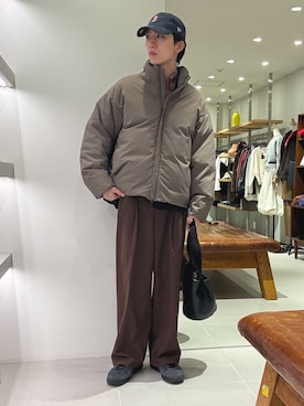 「アイテム（ハンドバッグ）」を使った、うちだりょうさん（メンズ・178cm）の秋コーディネート