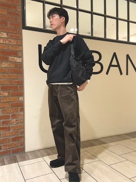 「SCYE BASICS（サイベーシックス）のアイテム」を使った、うちだりょうさん（メンズ・178cm）の秋コーディネート
