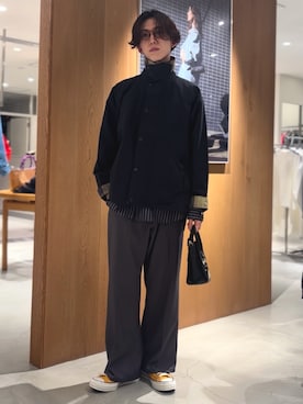 「Wrangler（ラングラー）のアイテム」を使った、うちだりょうさん（メンズ・178cm）の春コーディネート