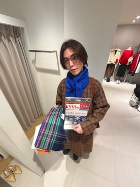 「アイテム（ステンカラーコート）」を使った、うちだりょうさん（メンズ・178cm）の秋コーディネート