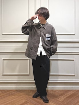 「夏」｜「アイテム（ジャケット/アウター）」を使った、うちだりょうさん（メンズ・178cm）の夏コーディネート