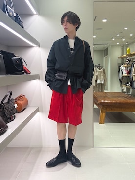「Wrangler（ラングラー）のアイテム」を使った、うちだりょうさん（メンズ・178cm）の春コーディネート