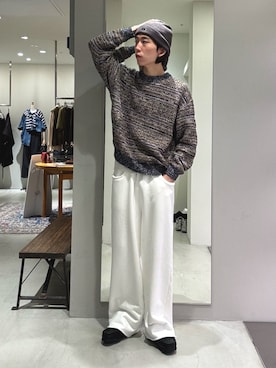 「アイテム（ニットキャップ/ビーニー）」を使った、うちだりょうさん（メンズ・178cm・20代）の秋コーディネート