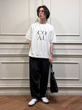 「ATON（エイトン）のアイテム」を使った、うちだりょうさん（メンズ・178cm）の夏コーディネート