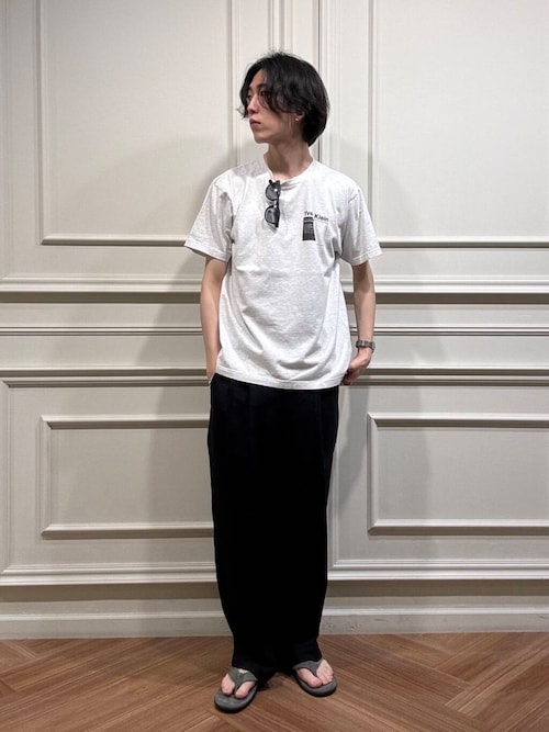 new basic　リネンタックスラックス