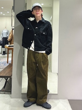 「アイテム（テーラードジャケット）」を使った、うちだりょうさん（メンズ・178cm・20代）の秋コーディネート