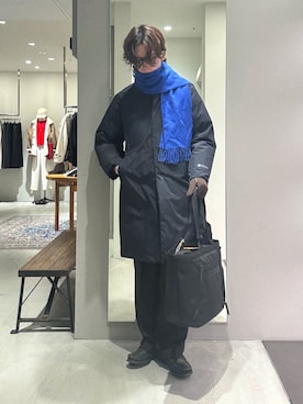 「アイテム（手袋）」を使った、うちだりょうさん（メンズ・178cm）の冬コーディネート