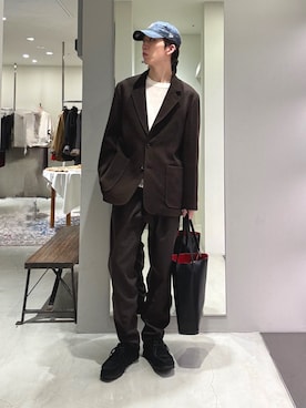うちだりょうさん（骨格ナチュラル・メンズ・178cm）の秋コーディネート