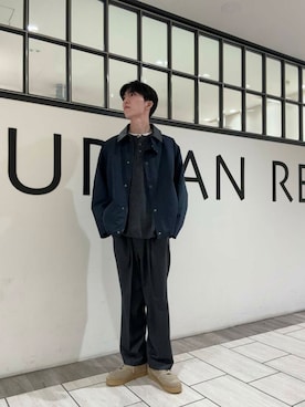 「寒い」｜「アイテム（その他アウター）」を使った、うちだりょうさん（メンズ・178cm）の秋コーディネート