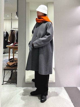 「アイテム（ブーツ）」を使った、うちだりょうさん（メンズ・178cm・20代）の秋コーディネート