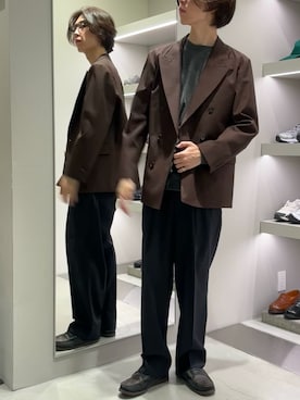 うちだりょうさん（骨格ナチュラル・メンズ・178cm）の秋コーディネート