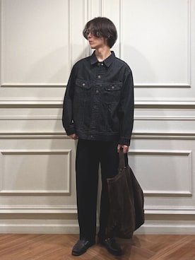 「Lee（リー）の『別注』Lee101×DOORS　JACKET（デニムジャケット）」を使った、うちだりょうさん（メンズ・178cm・20代）の夏コーディネート