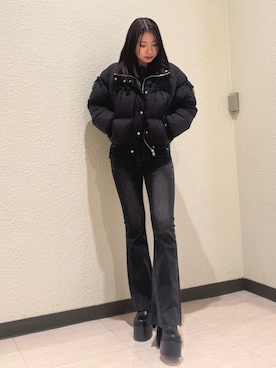 松本つづみさん（レディース・158cm）の冬コーディネート