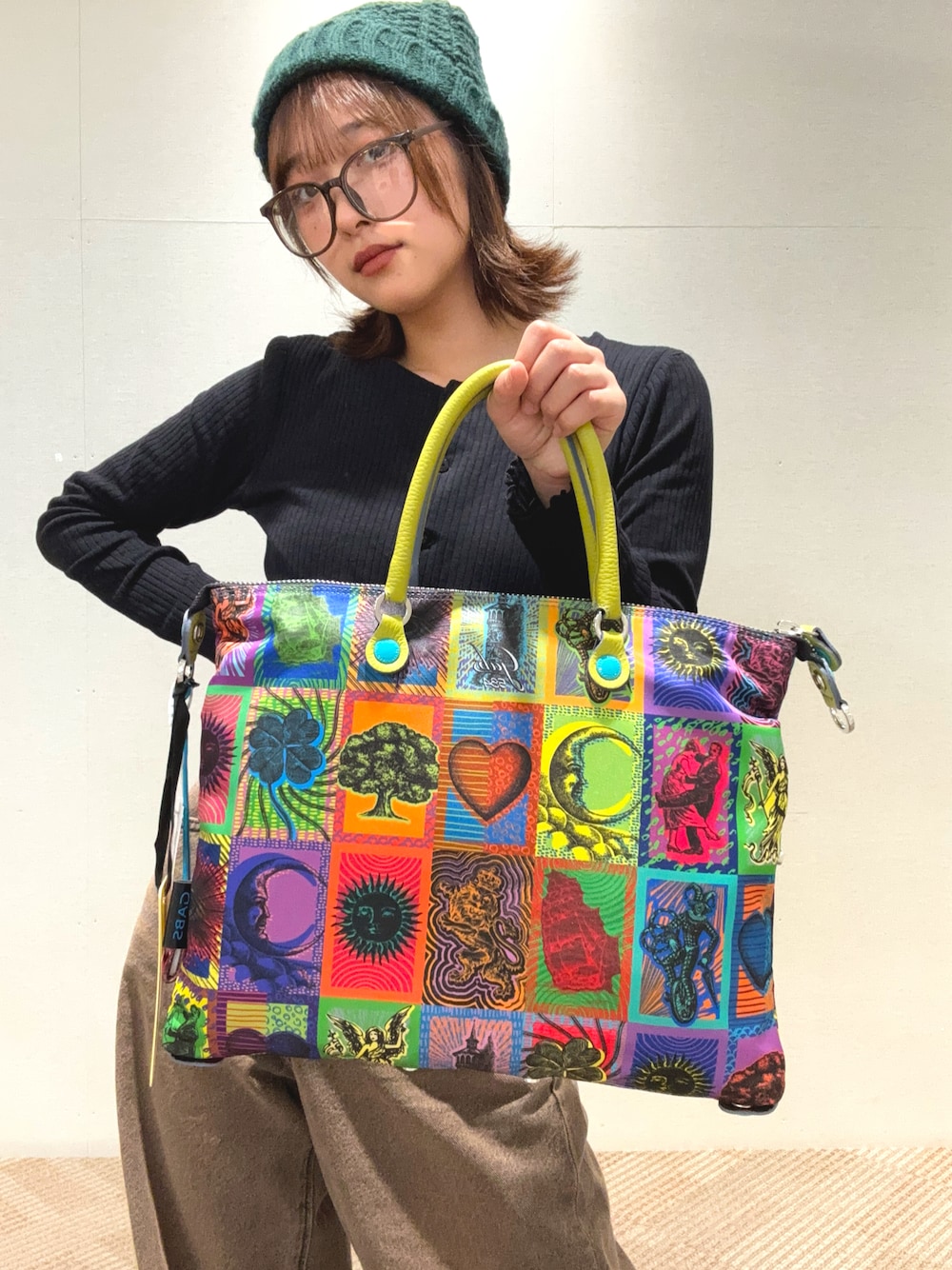「GU、gabs、iria、カバン」｜「GABSのアイテム（バッグ、その他）」を使った、ちゃむきちさん（骨格ウェーブ・レディース・158cm）の春コーディネートの1枚目の写真