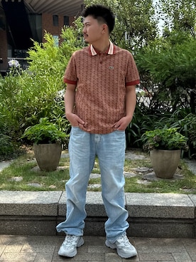 「アイテム（ポロシャツ）」を使った、odyさん（メンズ・168cm）の夏コーディネート