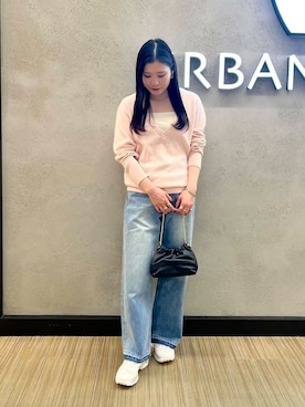 「URBAN RESEARCH（アーバンリサーチ）のアイテム（チュニック）」を使った、meiさん（レディース・157cm）の冬コーディネート