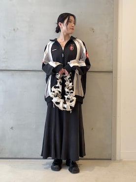 「URBAN RESEARCH（アーバンリサーチ）のキュプラバイアススカート（スカート）」を使った、meiさん（レディース・157cm）の春コーディネート
