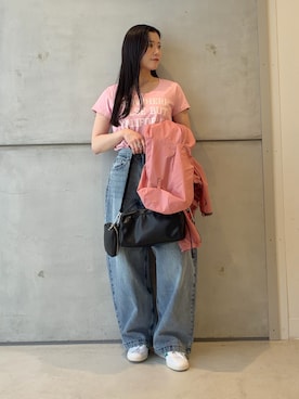 「URBAN RESEARCH Sonny Label（アーバンリサーチサニーレーベル）のアイテム（バッグ）」を使った、meiさん（レディース・157cm）の春コーディネート